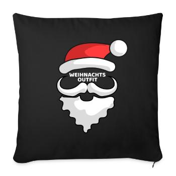 SANTA LOOK - Housse de coussin décorative 45 x 45 cm - noir - Devant