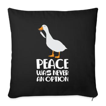 Internet meme Goose Frienden was never an option - Sofa pillowcase 17,3'' x 17,3'' (45 x 45 cm) - black - Front