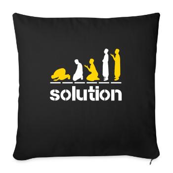 Islamic Prayer Islam Faith Muslim Ramadan - Sofa pillowcase 17,3'' x 17,3'' (45 x 45 cm) - black - Front