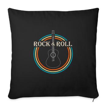 Rock and Roll - Sofakissenbezug 45 x 45 cm - Schwarz - Vorne