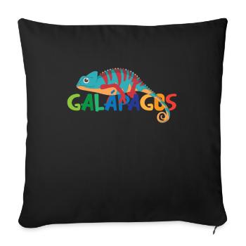 Galapagos Islands Ecuador Chameleon Exotic - Sofa pillowcase 17,3'' x 17,3'' (45 x 45 cm) - black - Front
