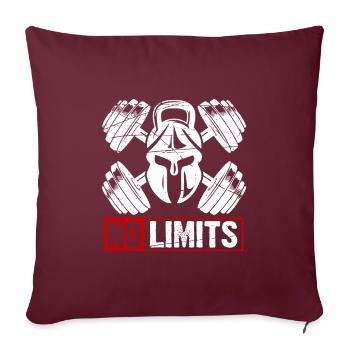 fitness trainer - Sofa pillowcase 17,3'' x 17,3'' (45 x 45 cm) - burgundy - Front