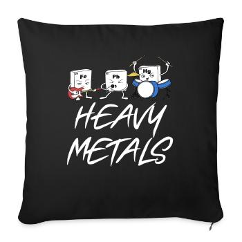 Heavy Metals - Sofakissenbezug 45 x 45 cm - Schwarz - Vorne