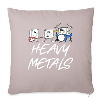 Métaux lourds - Housse de coussin décorative 45 x 45 cm - taupe clair - Devant