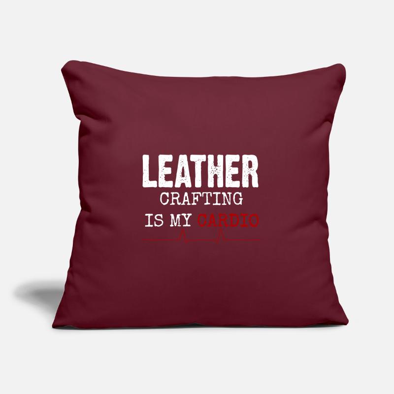 Leather craft Sofa pillowcase 17,3'' x 17,3'' (45 x 45 cm)