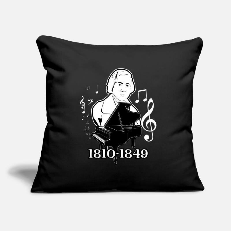 Frédéric Chopin Housse de coussin décorative 45 x 45 cm