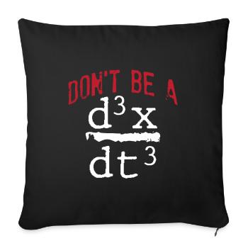 Drôle nerd math physique blague maths geek - Housse de coussin décorative 45 x 45 cm - noir - Devant