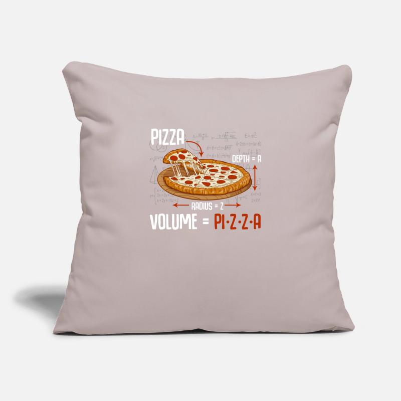 Pizza math formula physics science Sofa pillowcase 17,3'' x 17,3'' (45 x 45 cm)