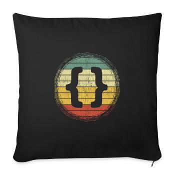 Webentwickler HTML Code CSS Programmierer - Sofakissenbezug 45 x 45 cm - Schwarz - Vorne