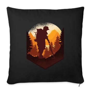 Sondler Sondengänger Sondeln Hobby Schatzsucher - Sofakissenbezug 45 x 45 cm - Schwarz - Vorne