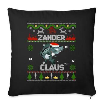 Zander Claus ® L’original !!! Tenue de Noël - Housse de coussin décorative 45 x 45 cm - noir - Devant