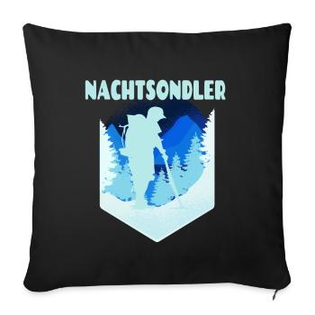 Sondler Sondengänger Sondeln Hobby Schatzsucher - Sofakissenbezug 45 x 45 cm - Schwarz - Vorne