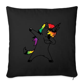 Unicorn unicorn unicorns mythical animal mythical creature - Sofa pillowcase 17,3'' x 17,3'' (45 x 45 cm) - black - Front