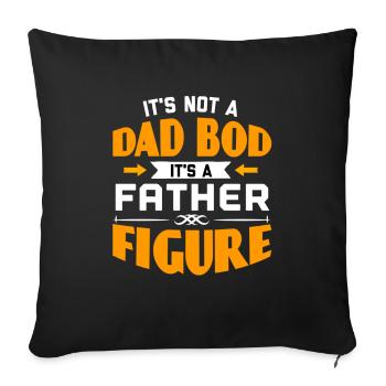 Father's Day, Father's Day, Father's Day, Father's - Sofa pillowcase 17,3'' x 17,3'' (45 x 45 cm) - black - Front