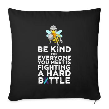 Be Child Suicide Prevention Gift - Sofa pillowcase 17,3'' x 17,3'' (45 x 45 cm) - black - Front