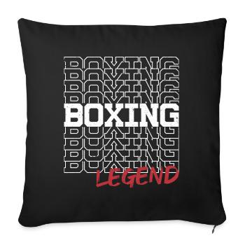 Boxing Legend - Boxing Boxer Boxing Martial Arts - Sofa pillowcase 17,3'' x 17,3'' (45 x 45 cm) - black - Front