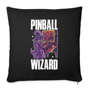 Pinball Wizard Retro Games Cadeau - Housse de coussin décorative 45 x 45 cm - noir - Devant