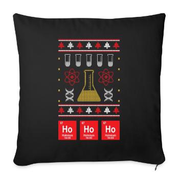 Chemistry Sweater Chemistry Gift - Sofa pillowcase 17,3'' x 17,3'' (45 x 45 cm) - black - Front