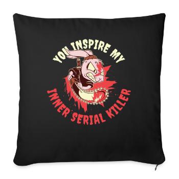 Inner Serial Killer Crime Series Gift - Sofa pillowcase 17,3'' x 17,3'' (45 x 45 cm) - black - Front