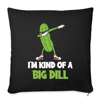 In the Child Of A Big Dill Cucumber Gift - Sofa pillowcase 17,3'' x 17,3'' (45 x 45 cm) - black - Front