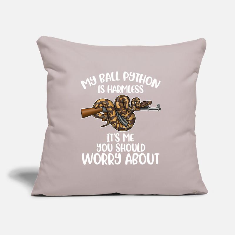 My Ball Python Is Harmless Snakes Gift Sofa pillowcase 17,3'' x 17,3'' (45 x 45 cm)