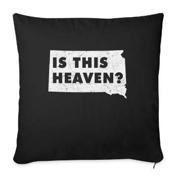 Land Map America State Home Heaven South Dakota - Sofa pillowcase 17,3'' x 17,3'' (45 x 45 cm) - black - Front