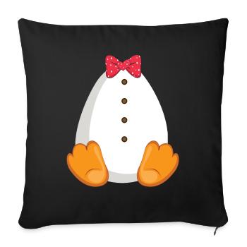 Funny Animal Penguin Costume For Halloween - Sofa pillowcase 17,3'' x 17,3'' (45 x 45 cm) - black - Front