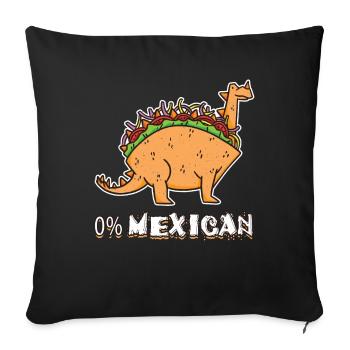 Zero Mexican Cute Kawaii Dinosaur Animal Taco - Sofa pillowcase 17,3'' x 17,3'' (45 x 45 cm) - black - Front