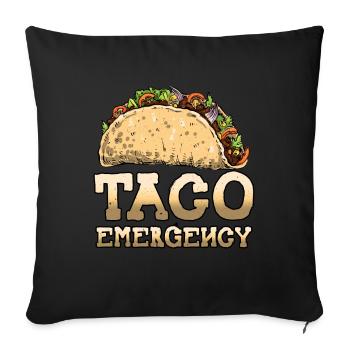Cuisine Vintage Mexican Food Emergency Mexico Taco - Sofa pillowcase 17,3'' x 17,3'' (45 x 45 cm) - black - Front