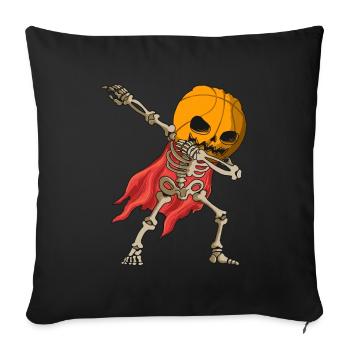 Spooky Halloween Skeleton - Sofa pillowcase 17,3'' x 17,3'' (45 x 45 cm) - black - Front