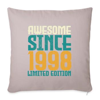 Awesome Since 1998 limited edition. - Sofa pillowcase 17,3'' x 17,3'' (45 x 45 cm) - light taupe - Front