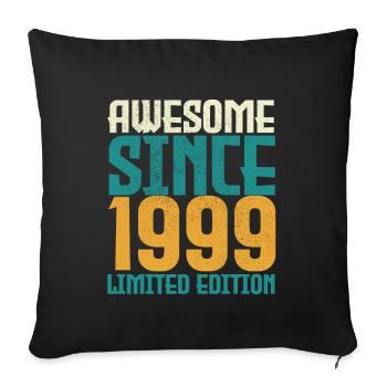 Awesome Since 1999 limited edition. - Sofa pillowcase 17,3'' x 17,3'' (45 x 45 cm) - black - Front