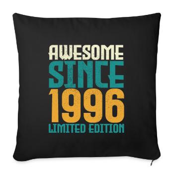 Awesome Since 1996 limited edition. - Sofa pillowcase 17,3'' x 17,3'' (45 x 45 cm) - black - Front