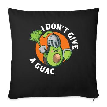 I Dont Give A Guac Vegan Geschenk - Sofakissenbezug 45 x 45 cm - Schwarz - Vorne