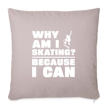 Skating - Sofa pillowcase 17,3'' x 17,3'' (45 x 45 cm) - light taupe - Front