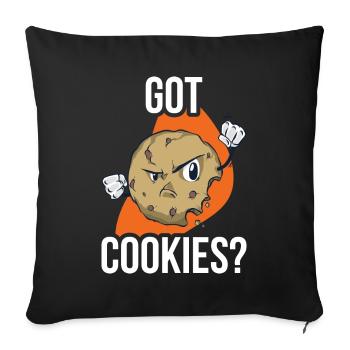 Got Cookies Cookie Gift - Housse de coussin décorative 45 x 45 cm - noir - Devant