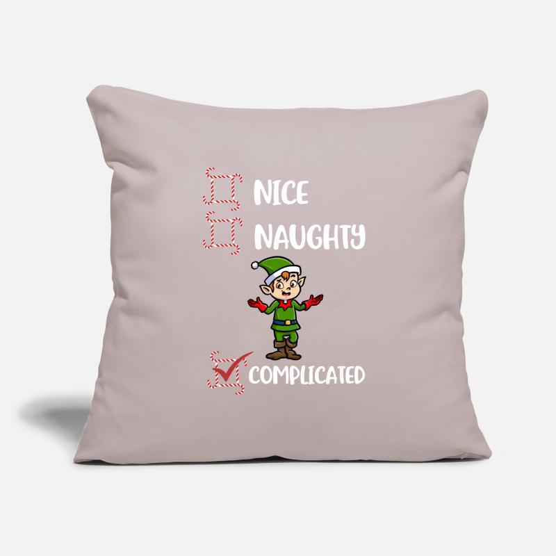 Its Complicated Unartig oder nett Geschenk Sofakissenbezug 45 x 45 cm