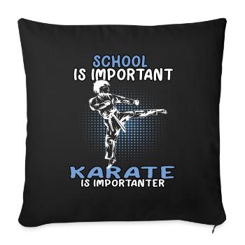 Karate important karateka Asian martial arts - Sofa pillowcase 17,3'' x 17,3'' (45 x 45 cm) - black - Front