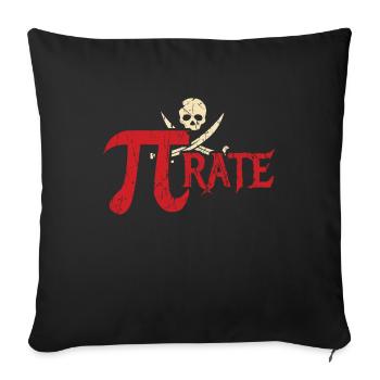 Awesome Pirate Pi Math Holiday Mathematics Pi Day - Sofakissenbezug 45 x 45 cm - Schwarz - Vorne