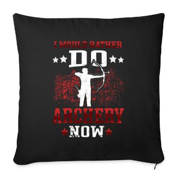 Dear Archery Archer Archers - Sofa pillowcase 17,3'' x 17,3'' (45 x 45 cm) - black - Front