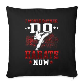 Dear Karate Karateka Asian Martial Arts - Sofa pillowcase 17,3'' x 17,3'' (45 x 45 cm) - black - Front