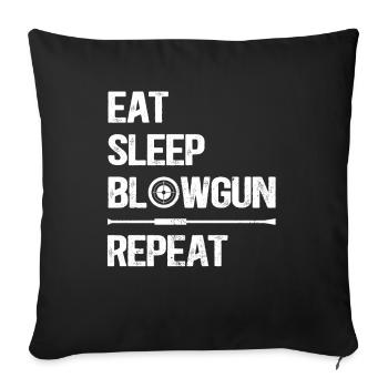 Blowgun Blowpipe Shooting - Blowgun Saying - Housse de coussin décorative 45 x 45 cm - noir - Devant