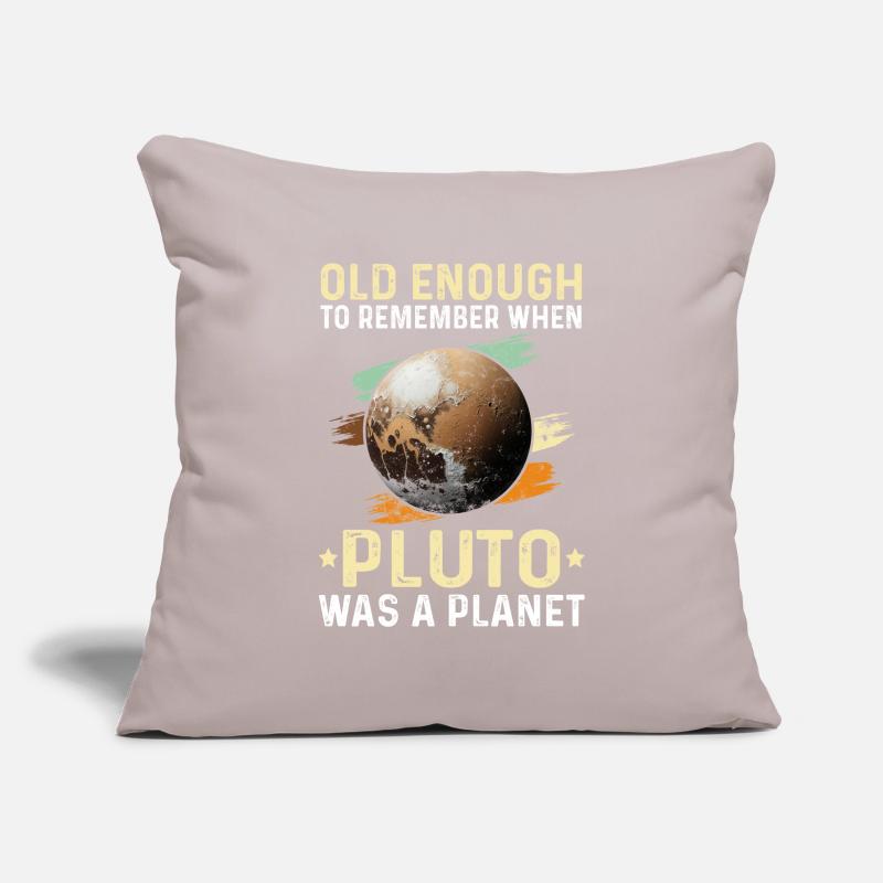 Solar System Planets Old Enough Pluto Science Sofa pillowcase 17,3'' x 17,3'' (45 x 45 cm)