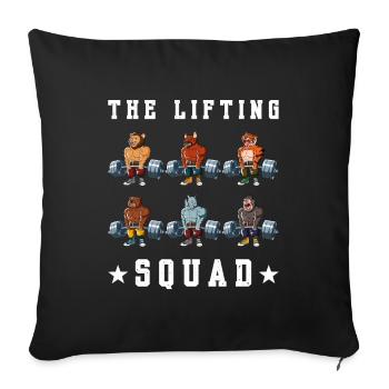 Fitness Training Lifting Squad Deadlift Fitness - Housse de coussin décorative 45 x 45 cm - noir - Devant