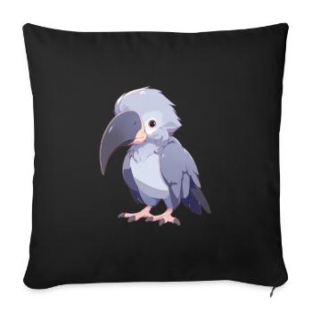 Abu-markub - Housse de coussin décorative 45 x 45 cm - noir - Devant