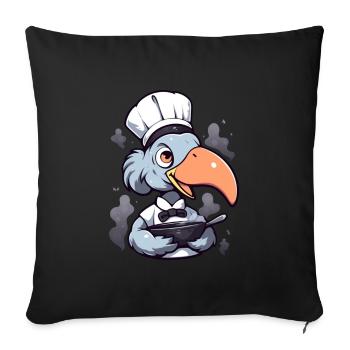 Bec-en-sabot Koch - Housse de coussin décorative 45 x 45 cm - noir - Devant