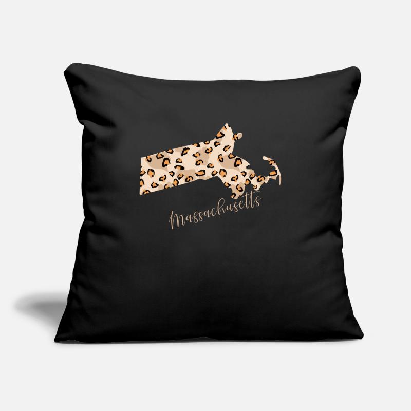 Massachusetts Leopard Pattern Card Sofa pillowcase 17,3'' x 17,3'' (45 x 45 cm)