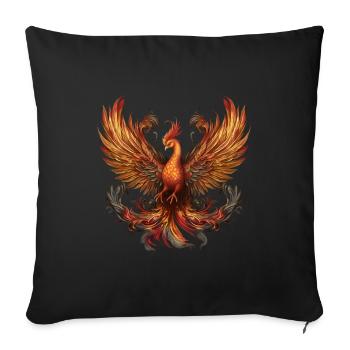 Phoenix - Sofa pillowcase 17,3'' x 17,3'' (45 x 45 cm) - black - Front
