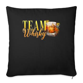 Équipe Whisky Hen Party Barman - Housse de coussin décorative 45 x 45 cm - noir - Devant