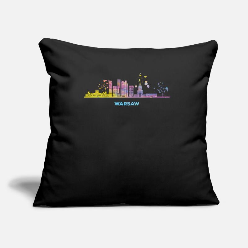 Varsovie Skyline Varsovie Housse de coussin décorative 45 x 45 cm